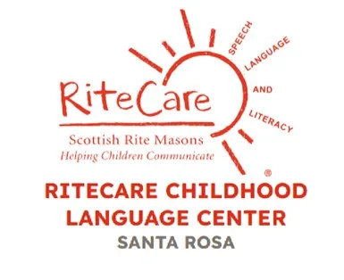 RiteCare Childhood Language Center Santa Rosa logo: Scottish Rite Masons, Helping Children Communicate