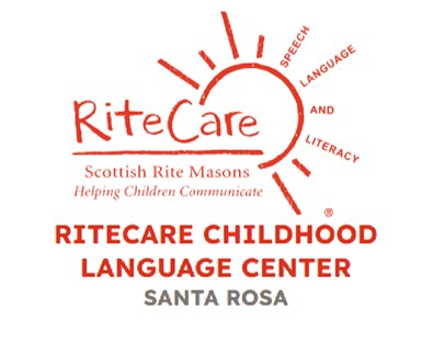 RiteCare Childhood Language Center Santa Rosa logo: Scottish Rite Masons, Helping Children Communicate
